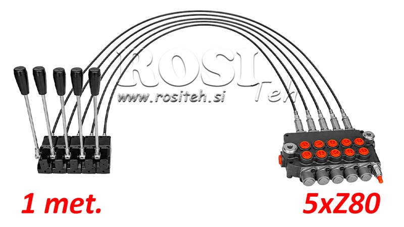 KIT 5xZ80 + JOYSTICK 1 POZYCJA L1000