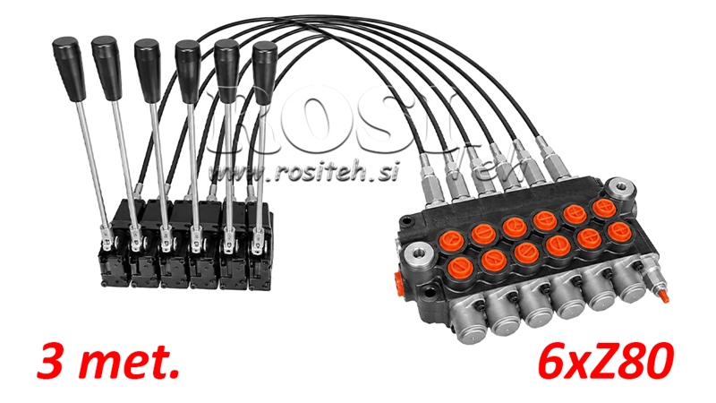 KIT 6xZ80 + JOYSTICK 1 POZYCJA L3000