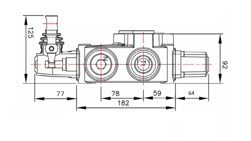 ZAWÓR HYDRAULICZNY P120 - DWU BIEGOWY