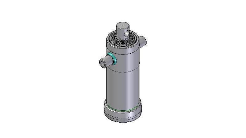 3058F - TELESCOPISK CYLINDER STANDARD/HUL 5 TRIN REJSE 1625 FI 152