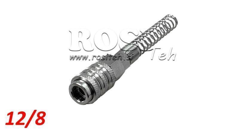 PNEUMATIKUS GYORS CSATLAKOZÓ NŐI SPRING 12/8 - DN7.2