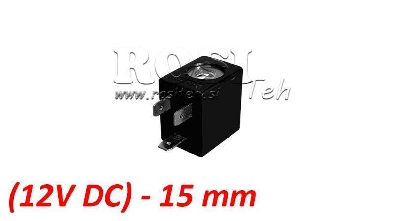 (15) CEWKA EL. MAG. 12V DC 2.5W DLA ZAWORU PNEUMATYCZNEGO 1/8