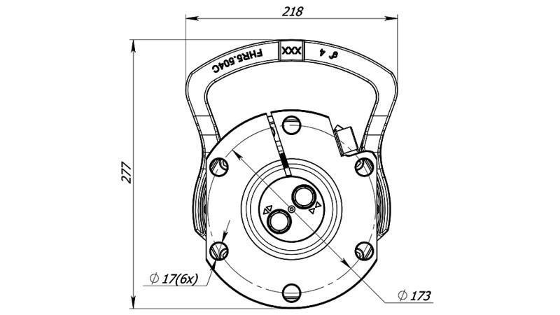 HYDRAULISK ROTATOR 6000/3000 KG MED FLANGE