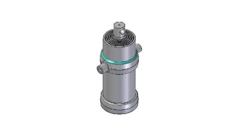 4061F - TELESCOPISK CYLINDER STANDARD/HUL 6 TRIN SLAG 2525 FI 190