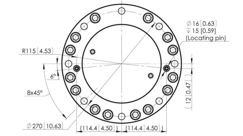 HYDRAULISK ROTATOR CPR8-01 33000-8000 KG