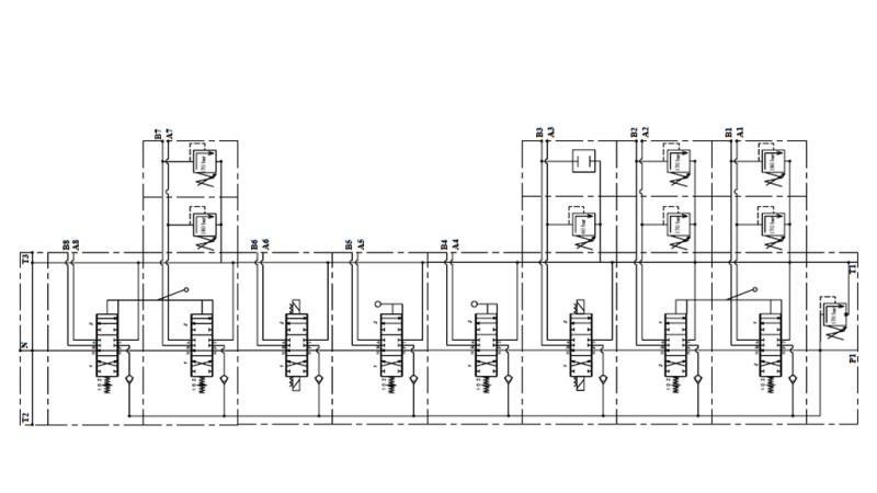 ZAWÓR HYDRAULICZNY HIAB 8xPC70 2x JOYSTICK - STEROWANIE ELEKTRYCZNE 12V