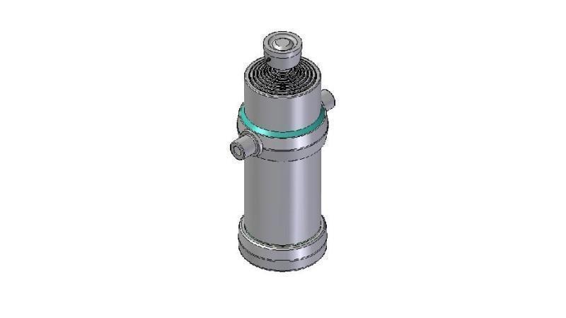8008S -TELESCOPIC CYLINDER STANDARD/BALL 8 STAGES TRAVEL 3380 DIAMETER 190