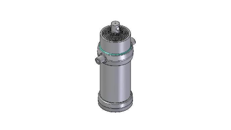8025F - TELESCOPISK CYLINDER STANDARD/HUL 8 TRIN SLAG 3330 DIAMETER 215