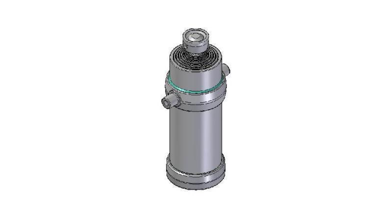 8027S -TELESCOPISK CYLINDER STANDARD/BOLL 8 STEG RESA 3890 DIAMETER 215