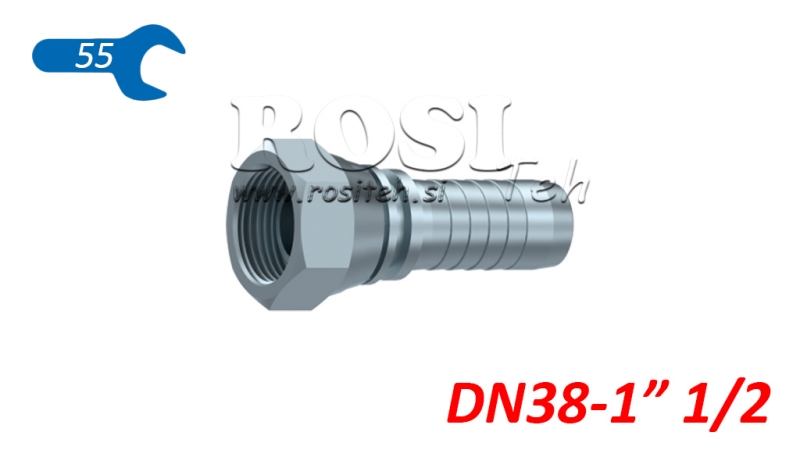 POŁĄCZENIE HYDRAULICZNE BSP ŻEŃSKIE DN38-1 1/2