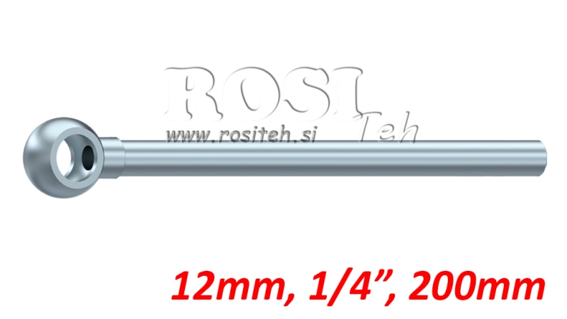 METALOWY WĄŻ BANJO 12mm 1/4 200mm