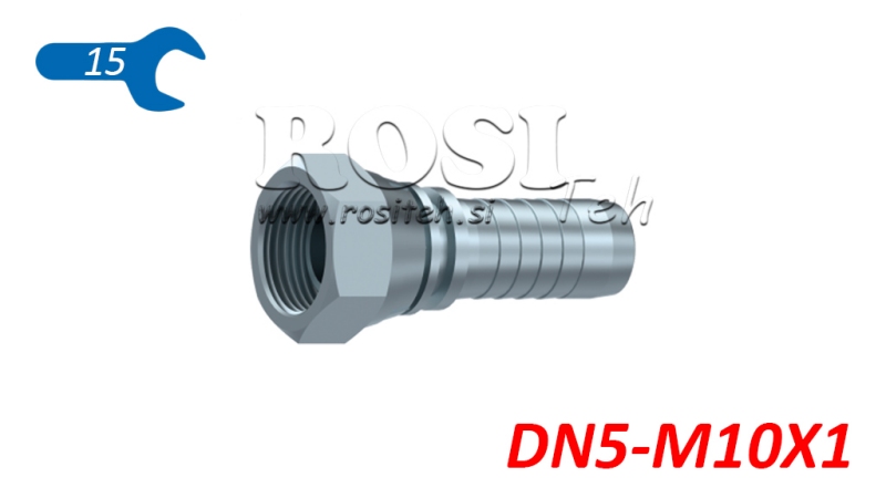 POŁĄCZENIE HYDRAULICZNE BSP ŻEŃSKIE DN5-M10X1