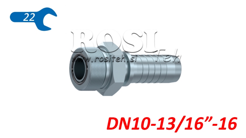 POŁĄCZENIE HYDRAULICZNE AGORFS MĘSKIE DN10-13/16-16