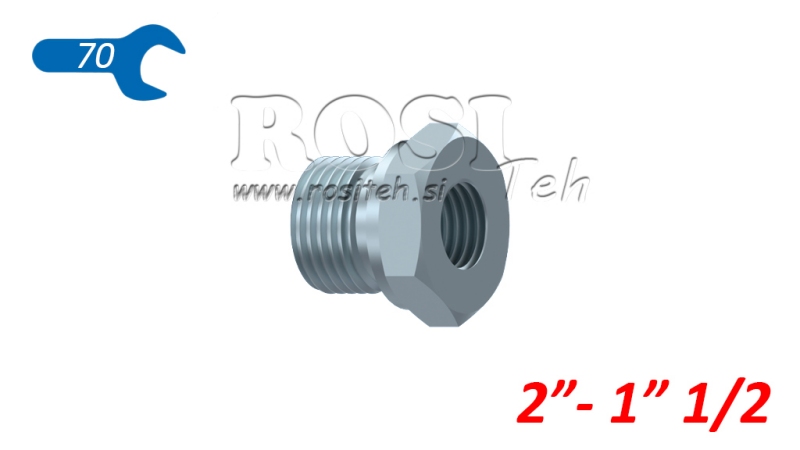 ADAPTADOR HIDRÁULICO MACHO-HEMBRA 2- 1 1/2