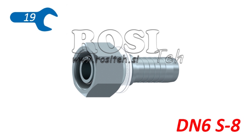 POŁĄCZENIE HYDRAULICZNE DKOS 8 Z ŻEŃSKIM DN6-M16X1,5
