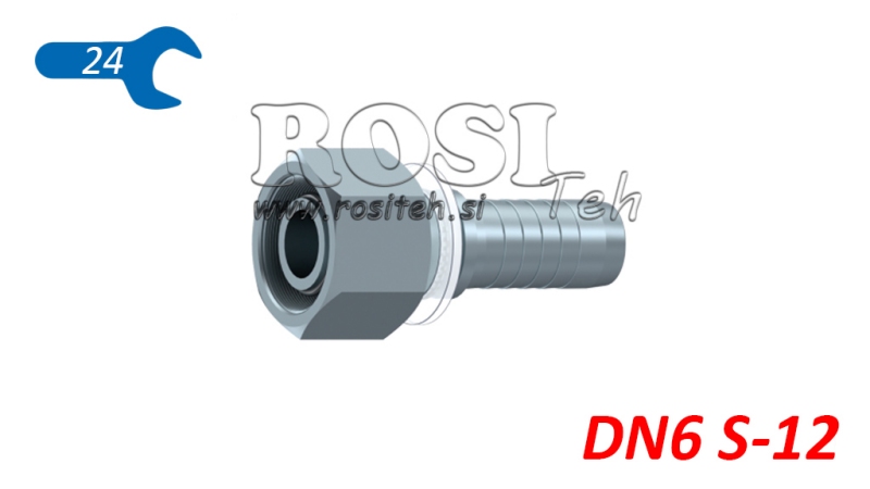 POŁĄCZENIE HYDRAULICZNE DKOS 12 Z ŻEŃSKIM DN6-M20X1,5