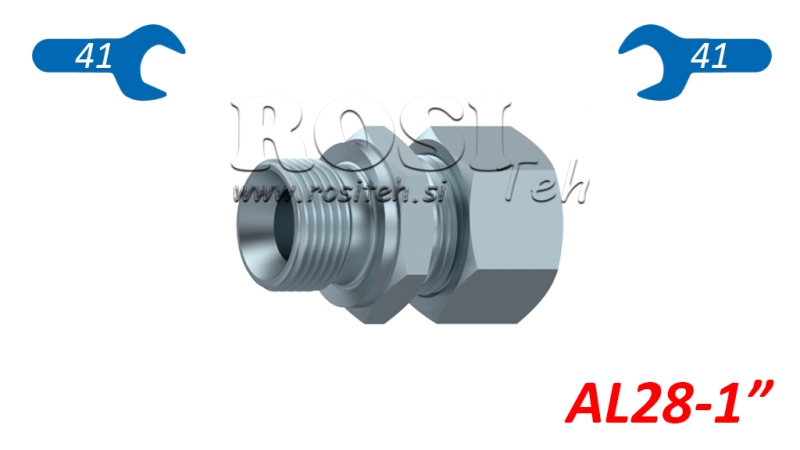 SIŁOWNIK HYDRAULICZNY PODWÓJNEGO DZIAŁANIA Z NAKRĘTKĄ AL28-BSP1