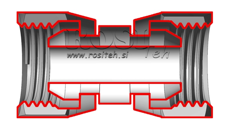 HIDRAVLIČNA DVOJNA VRTLJIVA MATICA 3/8