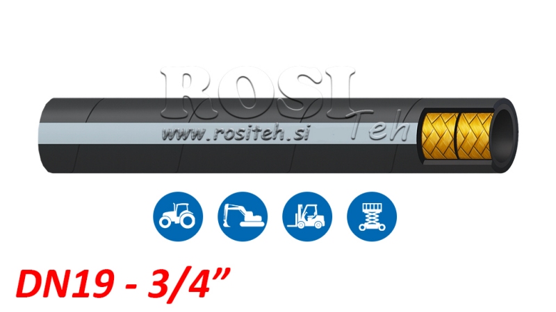 HYDRAULIKSLANGE DN19 2SN (3/4) 215BAR