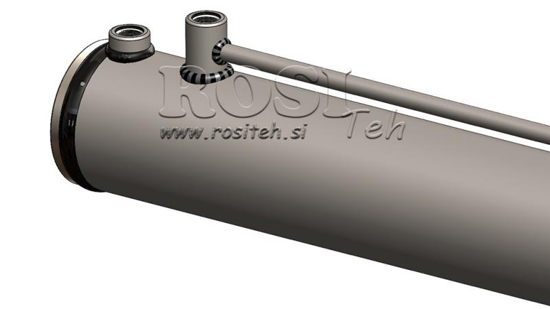 SIŁOWNIK HYDRAULICZNY DO ŁUPARKI DO DREWNA Z PŁYTĄ MONTAŻOWĄ100/60-1050 - GÓRNE PRZYŁĄCZE