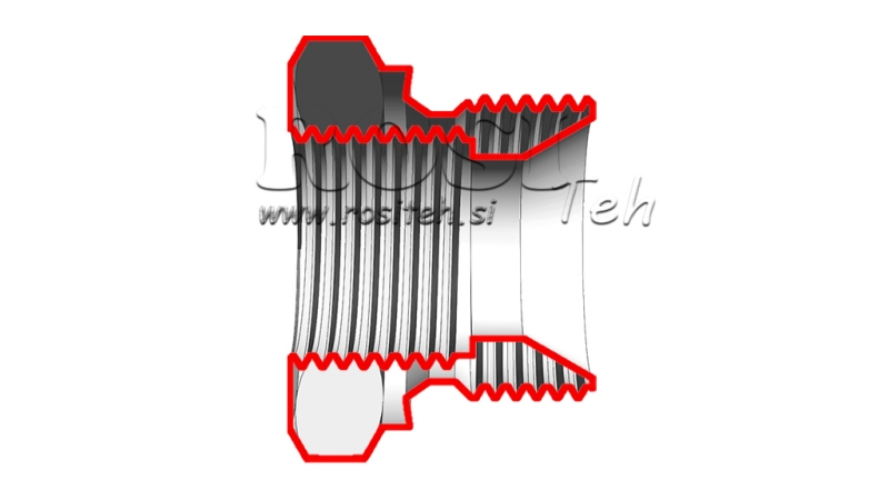 ADAPTER HYDRAULICZNY MĘSKI-KOBIECY 1/4-1/8