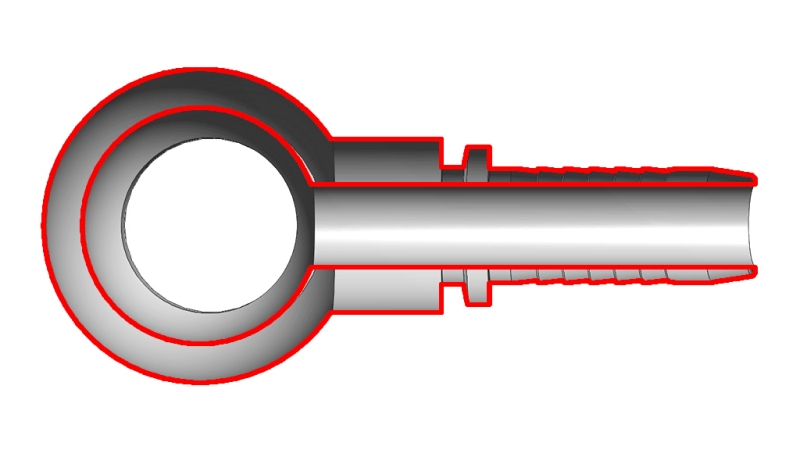 POŁĄCZENIE HYDRAULICZNE RNM OCZKO DN6-M10X1
