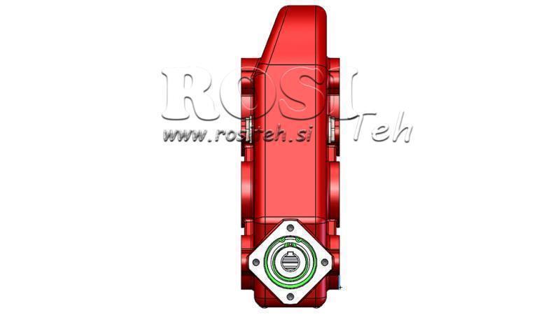 REDUCTEUR – MULTIPLICATEUR RT500 POUR MOTEUR HYDRAULIQUE MP/MR/MS RAPPORT 43.6:1