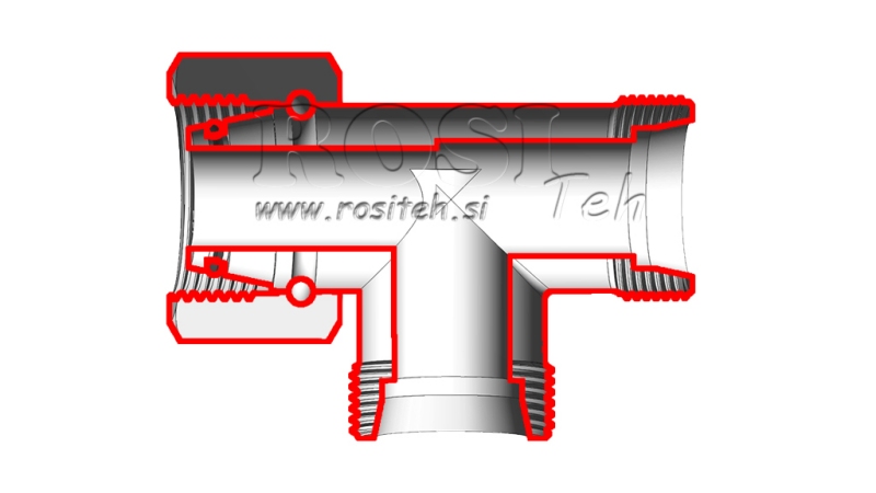 HIDRAVLIČNI T KOM S-14 Z VRTLJIVO MATICO STRANSKO M22x1,5