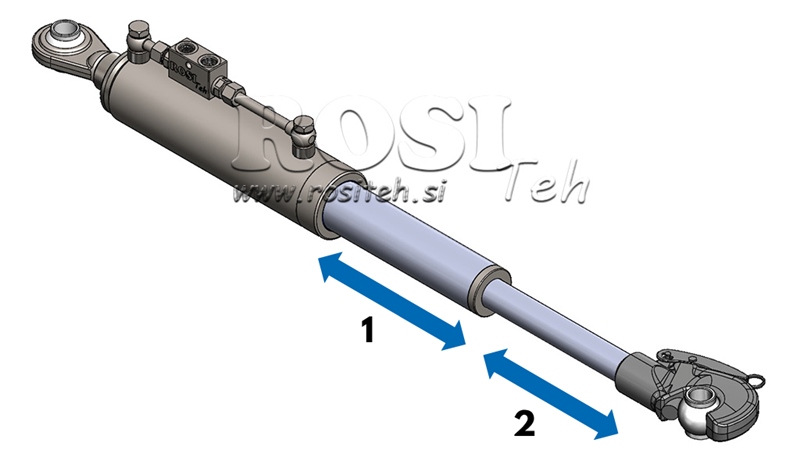 TELESKOPSKA HIDRAVLIČNA POTEZNICA AVTOMATSKA - 2 KAT. 480-697mm (45-95HP)(25,4)