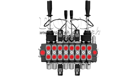 ZAWÓR HYDRAULICZNY HIAB 8XPC70 + 2X JOYSTICK - STEROWANIE ELEKTRYCZNE 12V