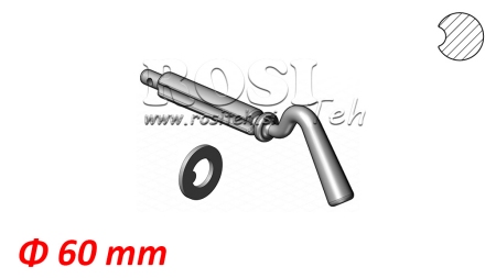 JEDNOLITY ROWEK W KLINIE DO KULI WYWROTU Φ 60