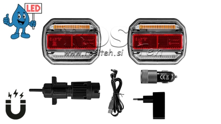 ZESTAW OŚWIETLENIA MAGNETYCZNEGO LED - BEZPRZEWODOWY 12/24V CANBUS