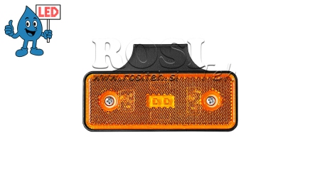 ŚWIATŁO OBRYSOWE LED POMARAŃCZOWA 12V