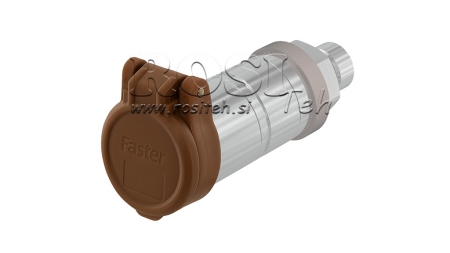 BRUN BESKYTTENDE DÆK PVC HUN QUICK COUPLING PUSH PULL
