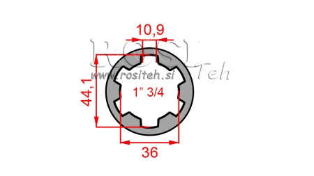 ADAPTER KARDANA TULEJA 1-3/4 (80 mm)