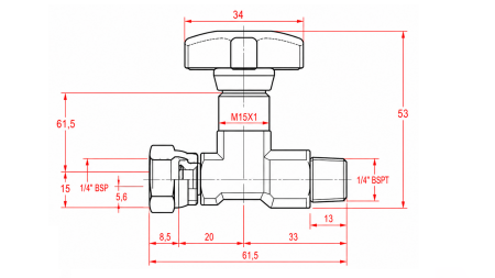 ZAWÓR HYDRAULICZNY DO MANOMETRU