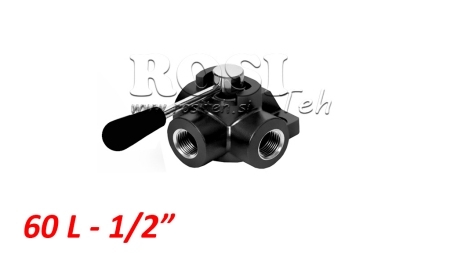 ROČNI 3 POTNI VENTIL DF 1/2 - 60lit