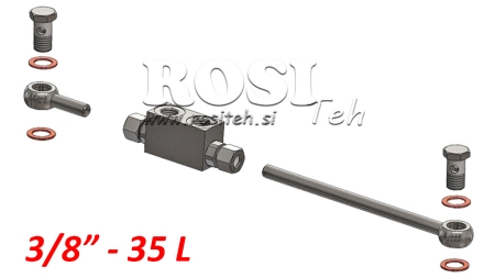 ZAMEK HYDRAULICZNY PODWÓJNY VBPDE 3/8 - 35lit