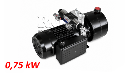 MINI HYDRAULICZNA JEDNOSTKA ZASILAJĄCA 230V AC (0.75 kW) - 3.7 cc - 5.2 lit/min - zbiornik 4 lit