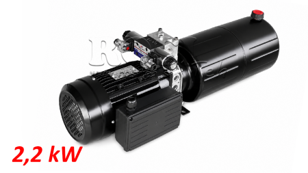 MINI HYDRAULICZNA JEDNOSTKA ZASILAJĄCA 230V AC (2.2 kW) - 8.0 cc - 11.2 lit/min - zbiornik 12 lit