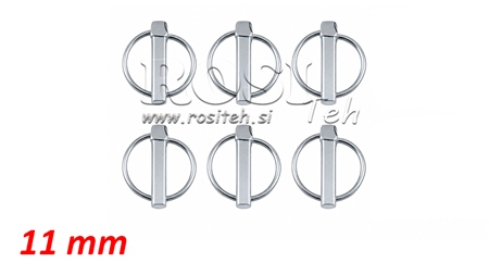 ZAWLECZKA Z PIERŚCIENIEM (PRZETYCZKĄ) 11 MM (6 SZT)