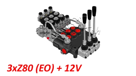 HIDRAULIKUS SZELEP 3xZ80 - EO+12V