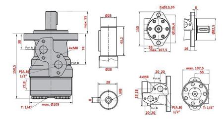 SILNIK HYDRAULICZNY MR 125
