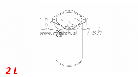 REZERVOAR KOVINSKI ROLL PP 2 LITER