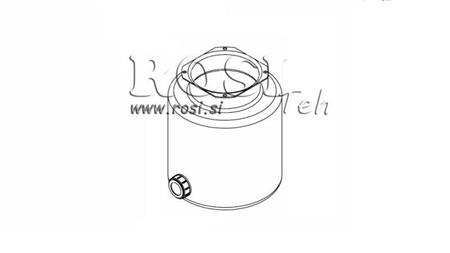 METALOWY ZBIORNIK ROLKA PP 6 LITRÓW HORYZONTALNY-WERTYKALNY