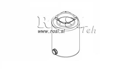 METALOWY ZBIORNIK ROLKA PP 8 LITRÓW HORYZONTALNA-WERTYKALNA