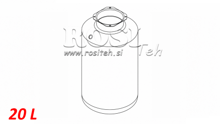 REZERVOAR KOVINSKI ROLL PP 20 LITER HORZONTAL-VERTICAL