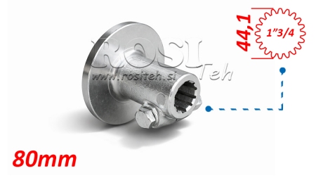 ADAPTER KARDANA Z KOŁNIERZEM I SWORZNIEM 1-3/4 (80 mm) (20 WPUSTÓW)