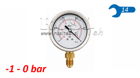 WZORNIK VACUUM DN63 WERTYKALNY -1 - 0 BAR - 1/4