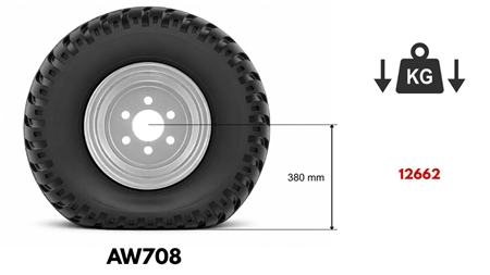 400/60-15,5 PNEUMATYKA AW708 16PL Z PLATIŠČEM 13,00X15,5